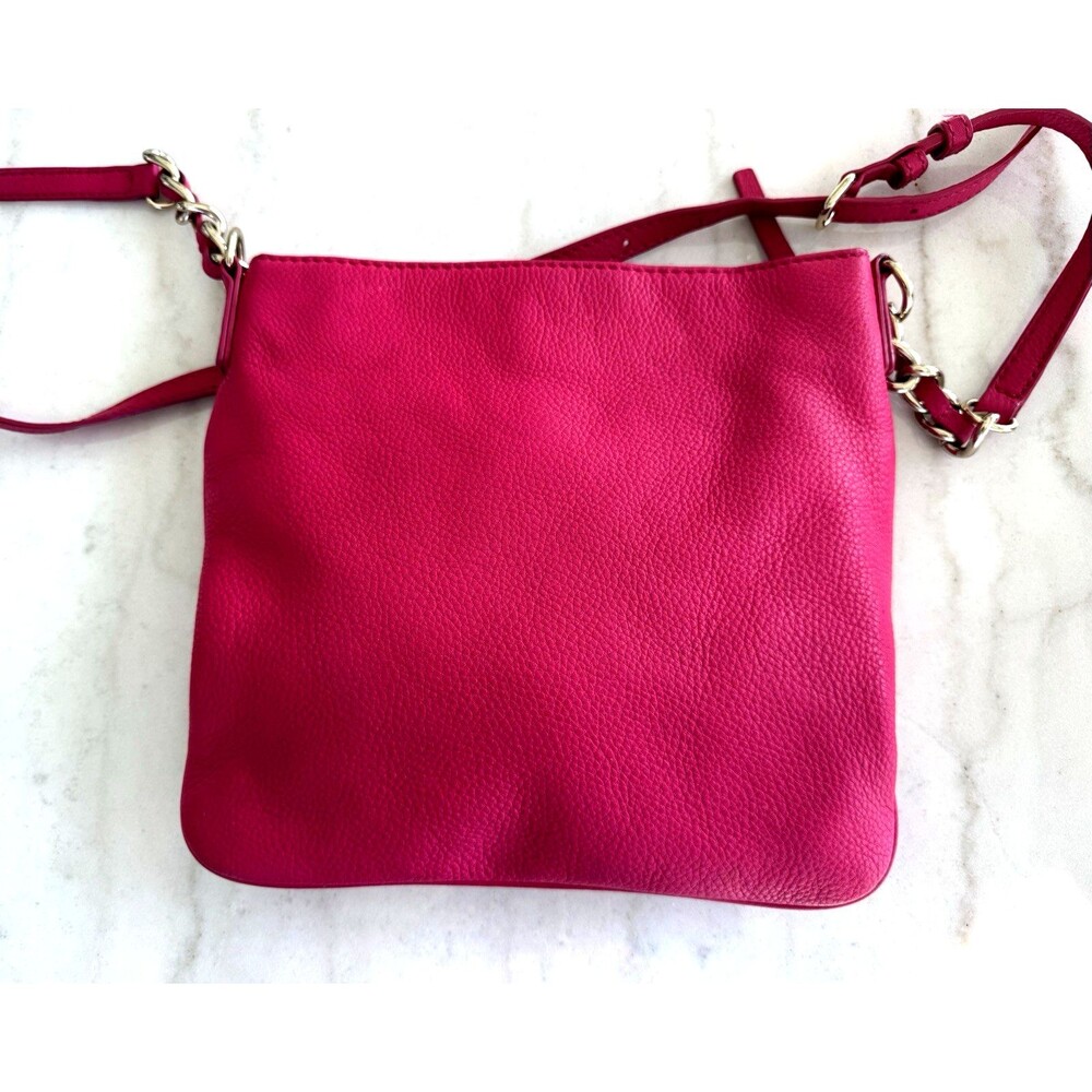 Kate Spade New York Cobble Hill Leather Crossbody Bag Purse Magenta Fushia - Picture 12 of 12
